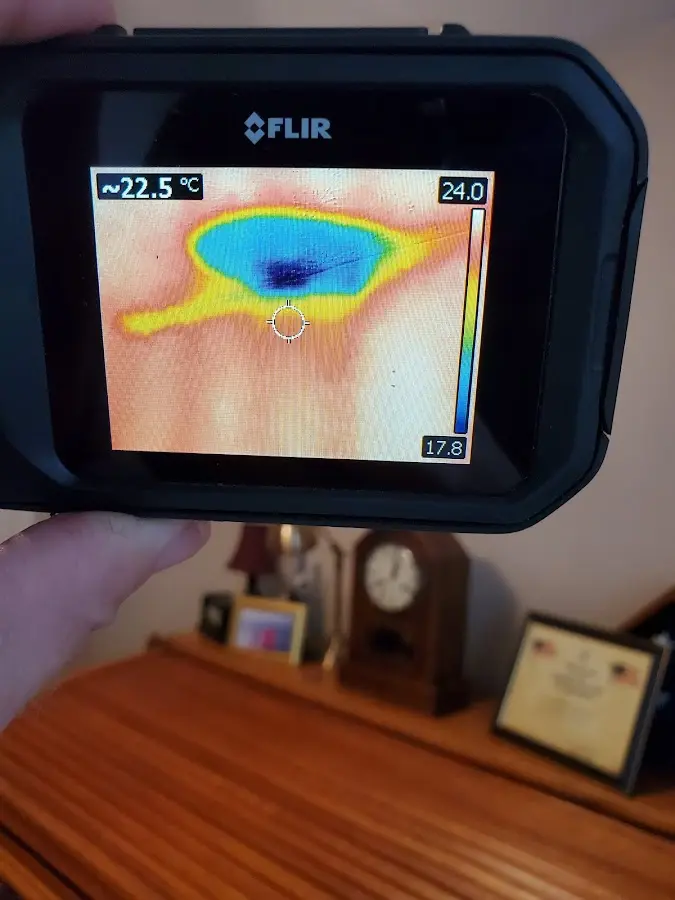 Thermal imaging inspection for water damage in Westborough