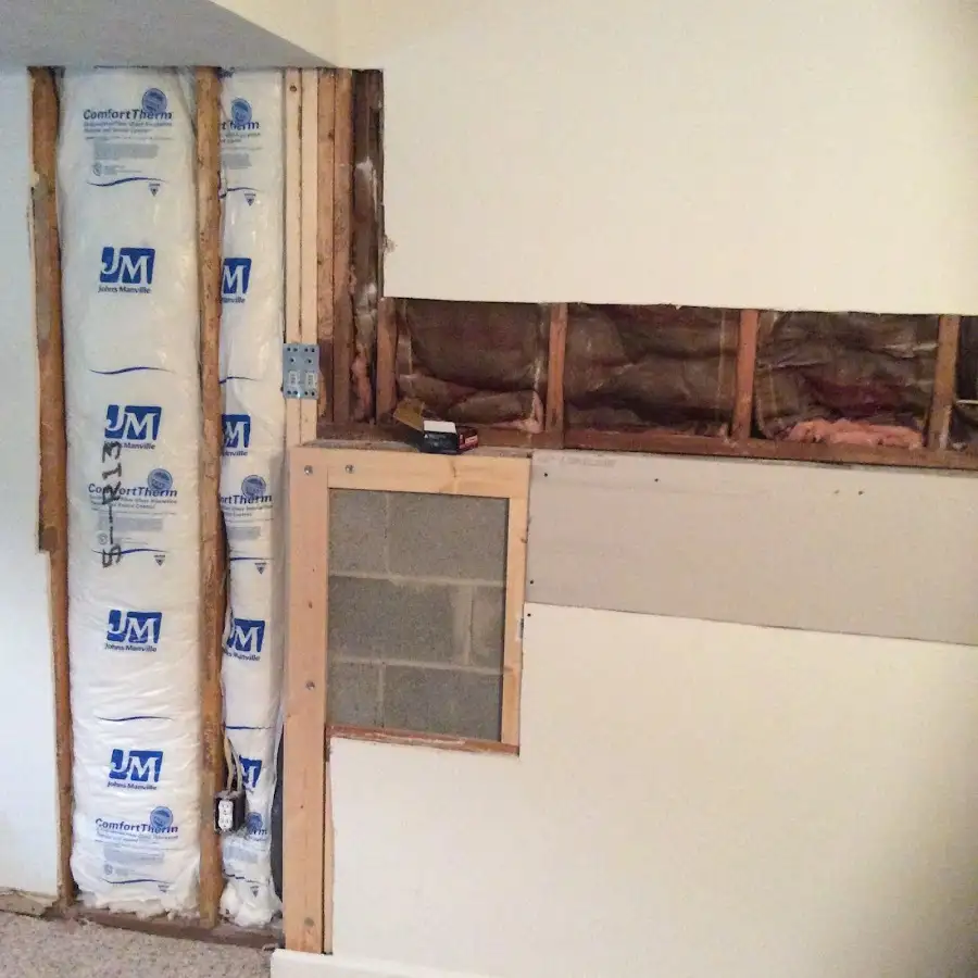 Wall insulation replacement during Odor Removal & Deodorization in Westborough
